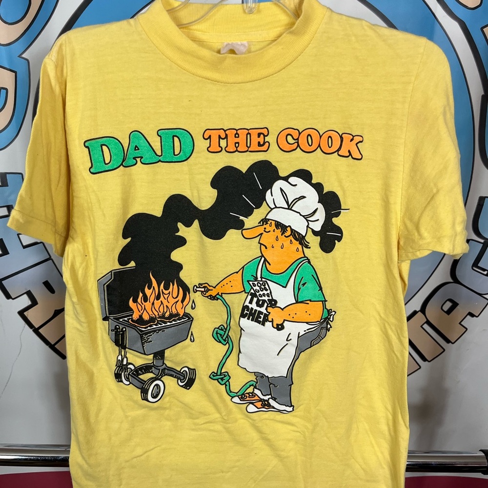 Vintage 80s Dad the Cook Grilling Humor Tee Shirt